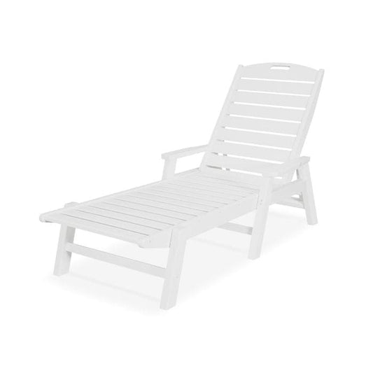 Polywood - Nautical Chaise with Arms in Vintage Finish - FREE SHIPPING