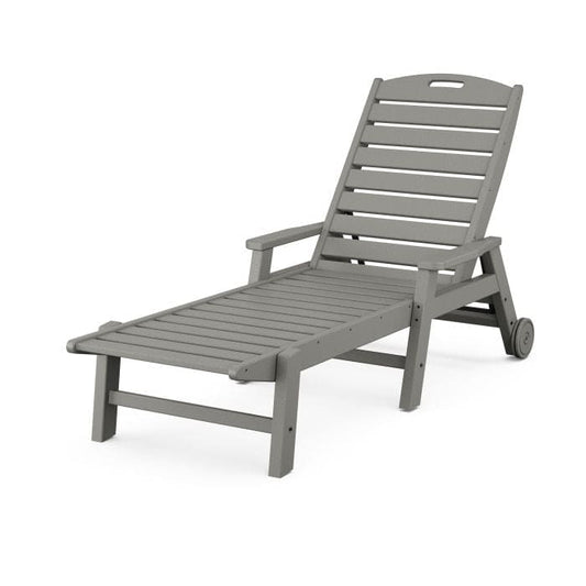 Polywood - Nautical Chaise with Arms & Wheels - FREE SHIPPING