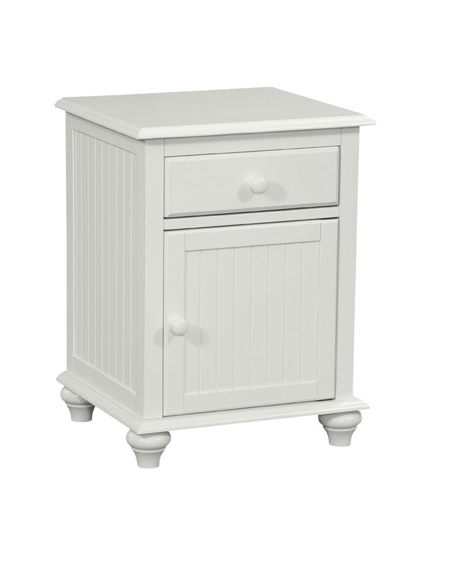 Cottage - 1 Drawer/1 Door Nightstand in White