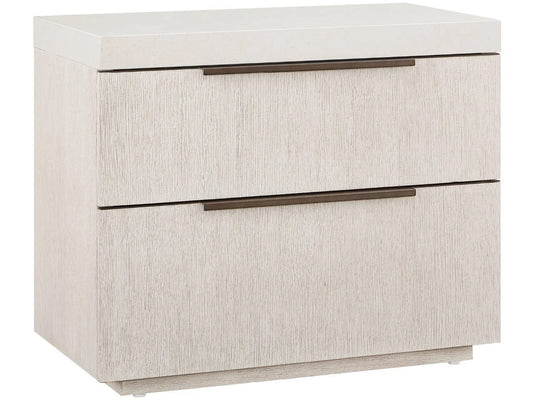 Universal - Mist & Veil-Modern Quartz Nightstand