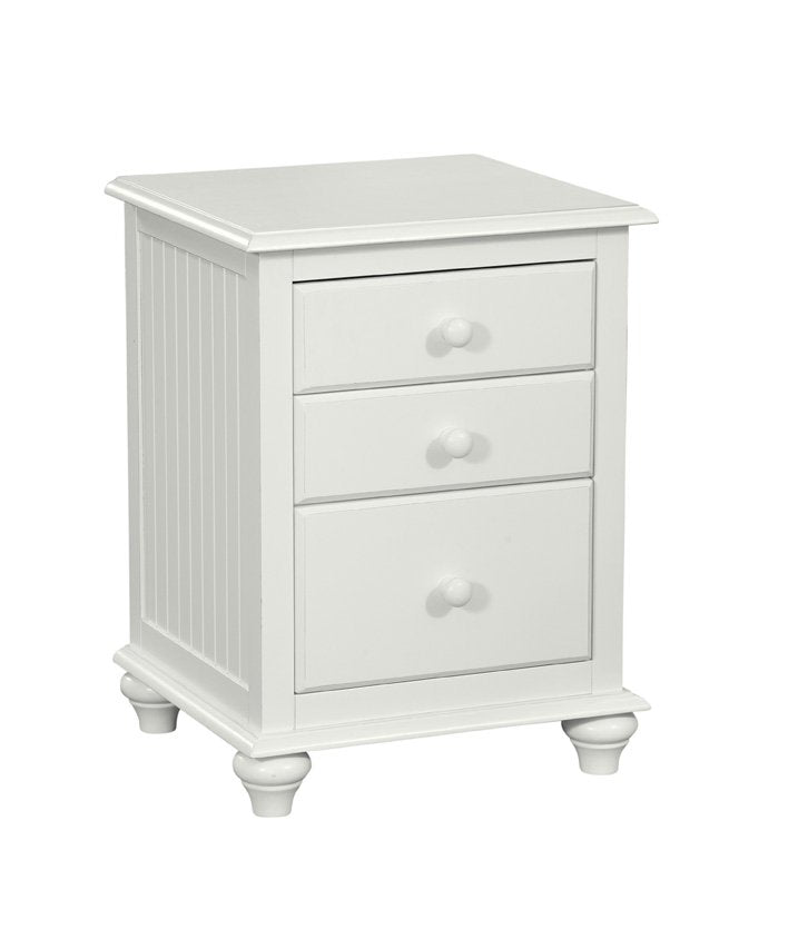 Cottage - 3 Drawer Nightstand in White