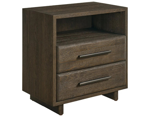 Universal - Sable & Desert-Modern Sable Open Storage Nightstand