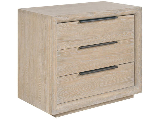 Universal - Sable & Desert-Modern Desert Plinth Nightstand