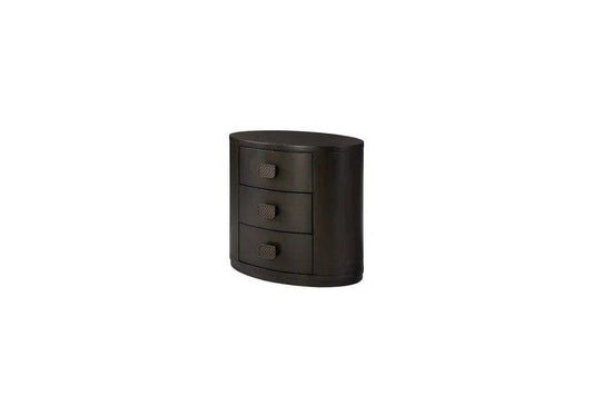 Calia - 3 Drawer Oval Nightstand