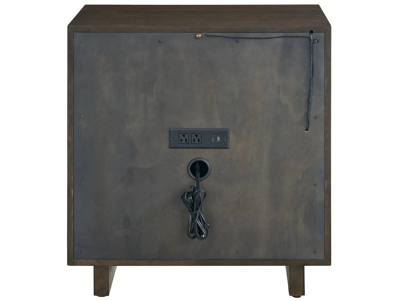 Universal - Sable & Desert-Modern Sable Open Storage Nightstand