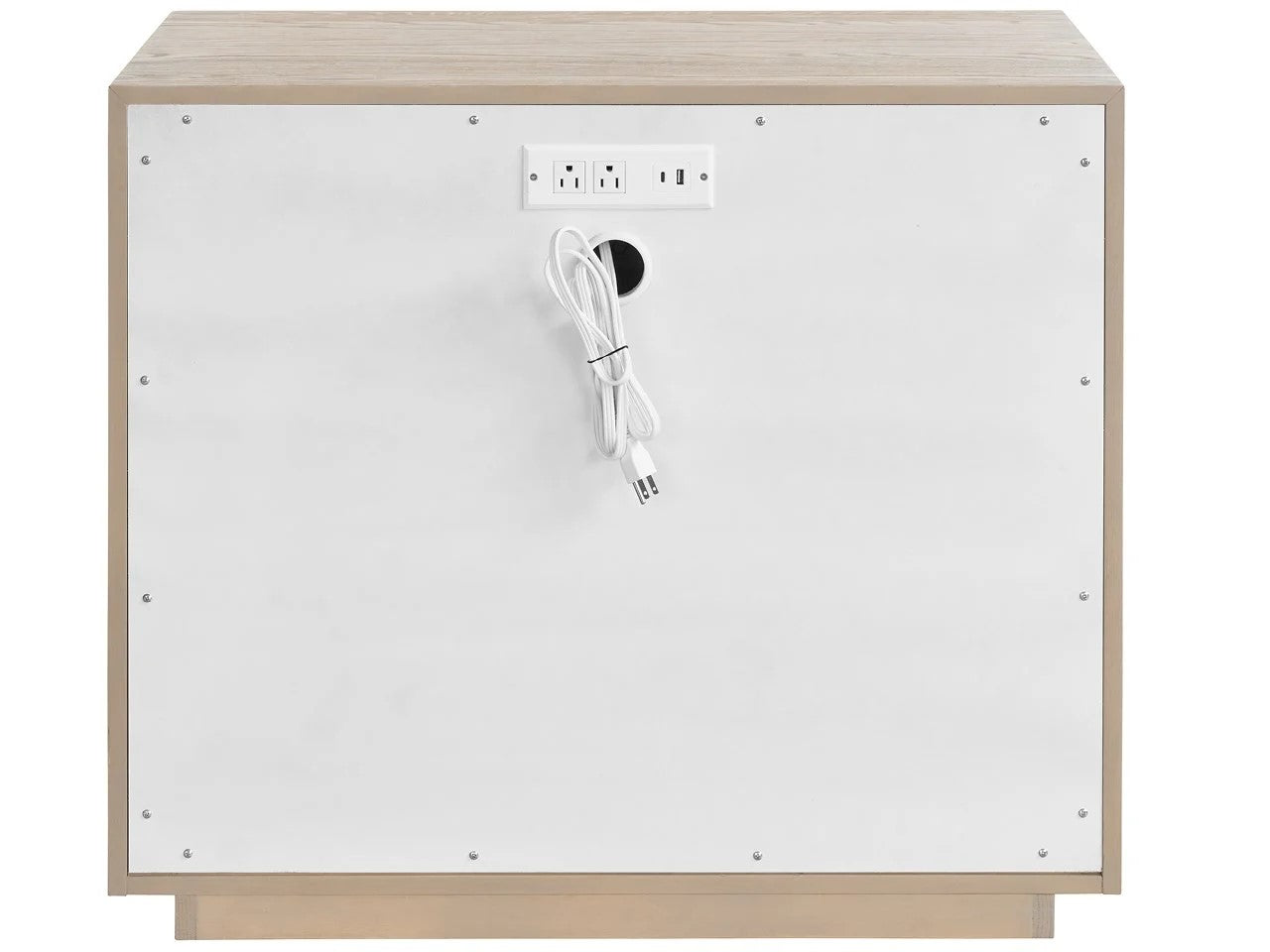 Universal - Sable & Desert-Modern Desert Plinth Nightstand