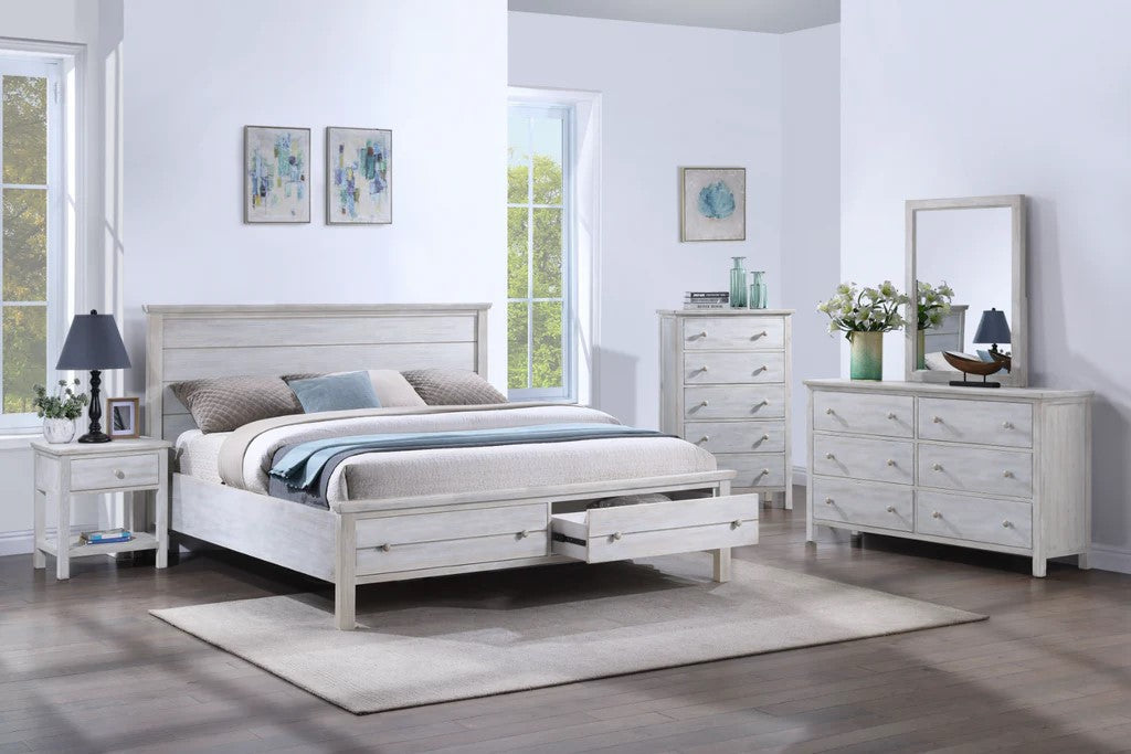 Sea Winds - Geneva 1 Drawer Nightstand w/ USB A + C