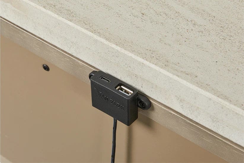 Trilogy - Toffee 2 Drawer Nightstand with Oak Veneer Drawer Fronts