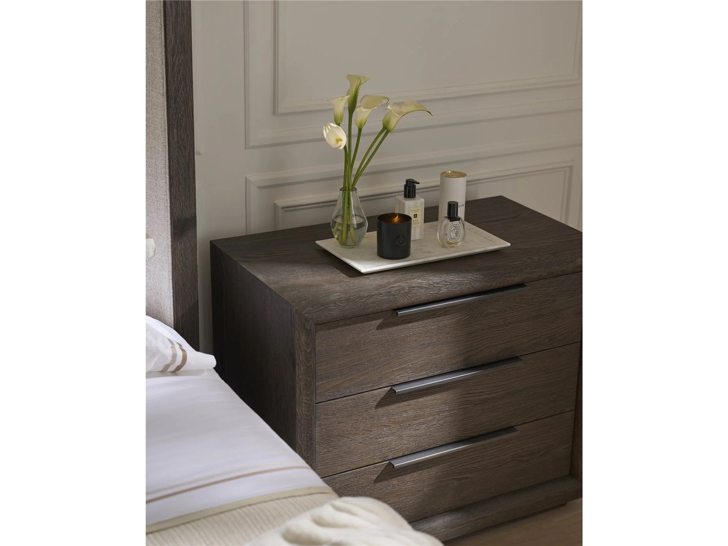 Universal - Sable & Desert-Modern Sable Plinth Nightstand