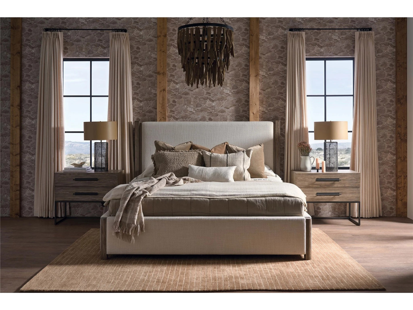 Universal - Dwell Boulder Metal Base Nightstand