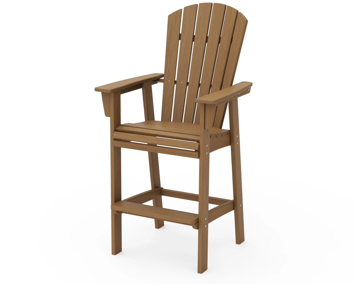 Polywood - Nautical Curveback Adirondack Bar Chair - FREE SHIPPING