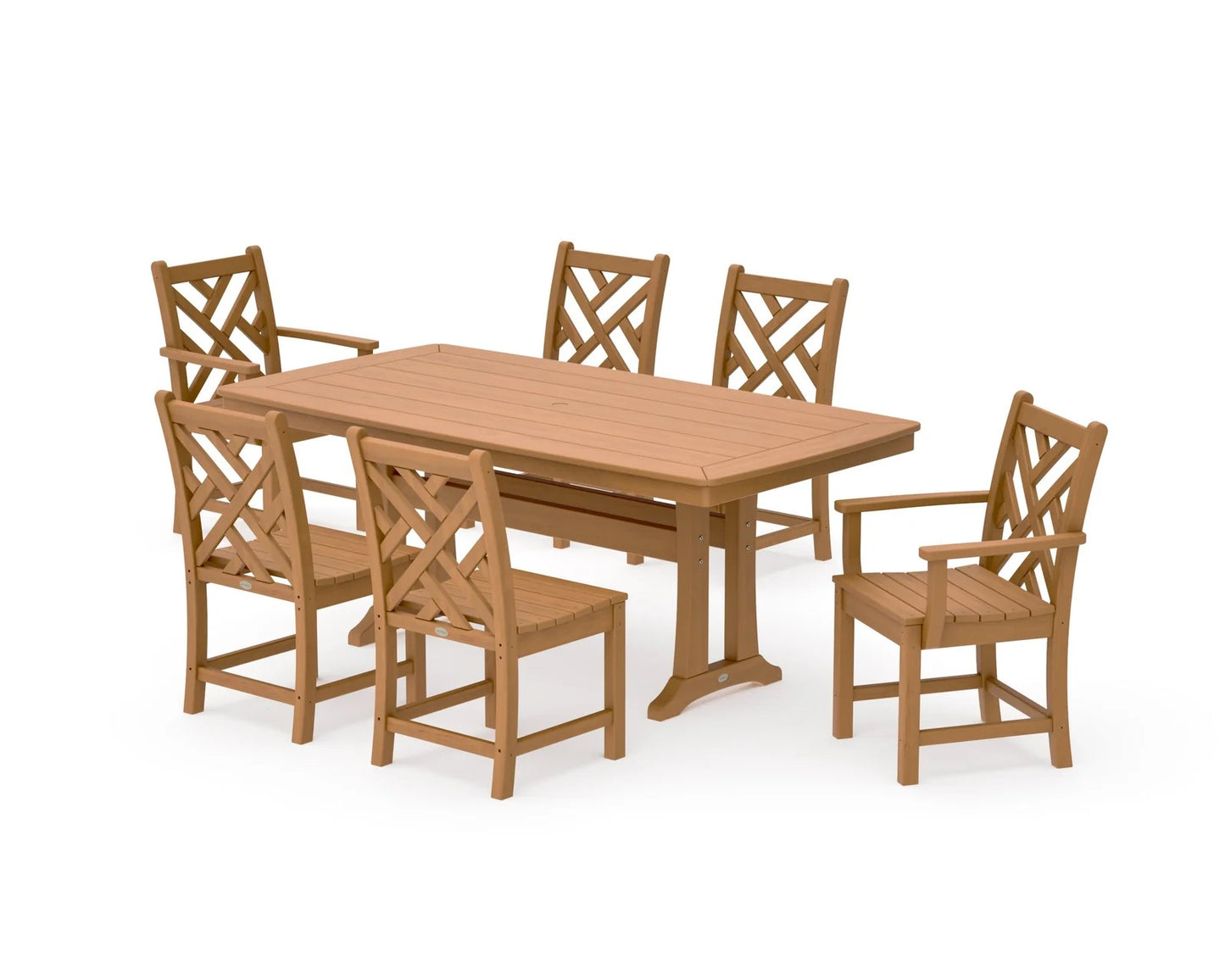 Polywood - Chippendale 7-Piece Dining Set with Trestle Legs - FREE SHIPPING