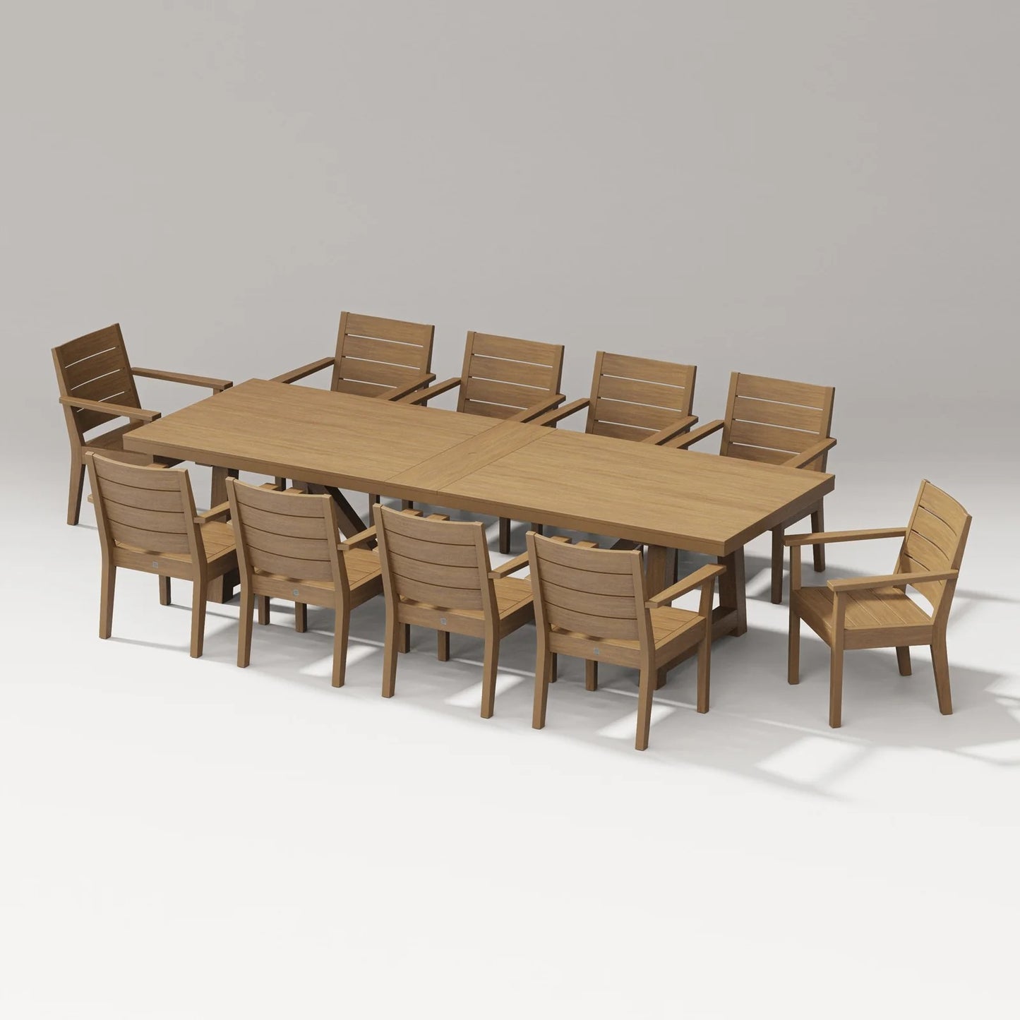Polywood - Latitude 11-Piece A-Frame Table Dining Set - FREE SHIPPING