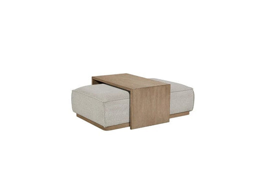 Trilogy - Grey Ottoman & Tray Tables