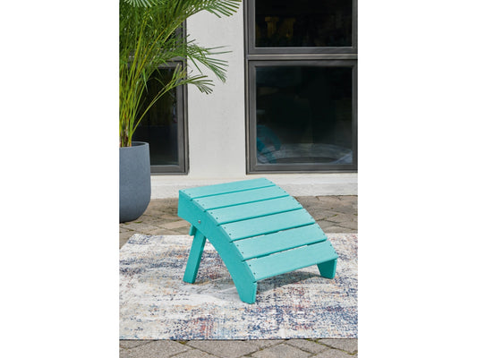 Ashley Express - Sundown Treasure Ottoman Turquoise