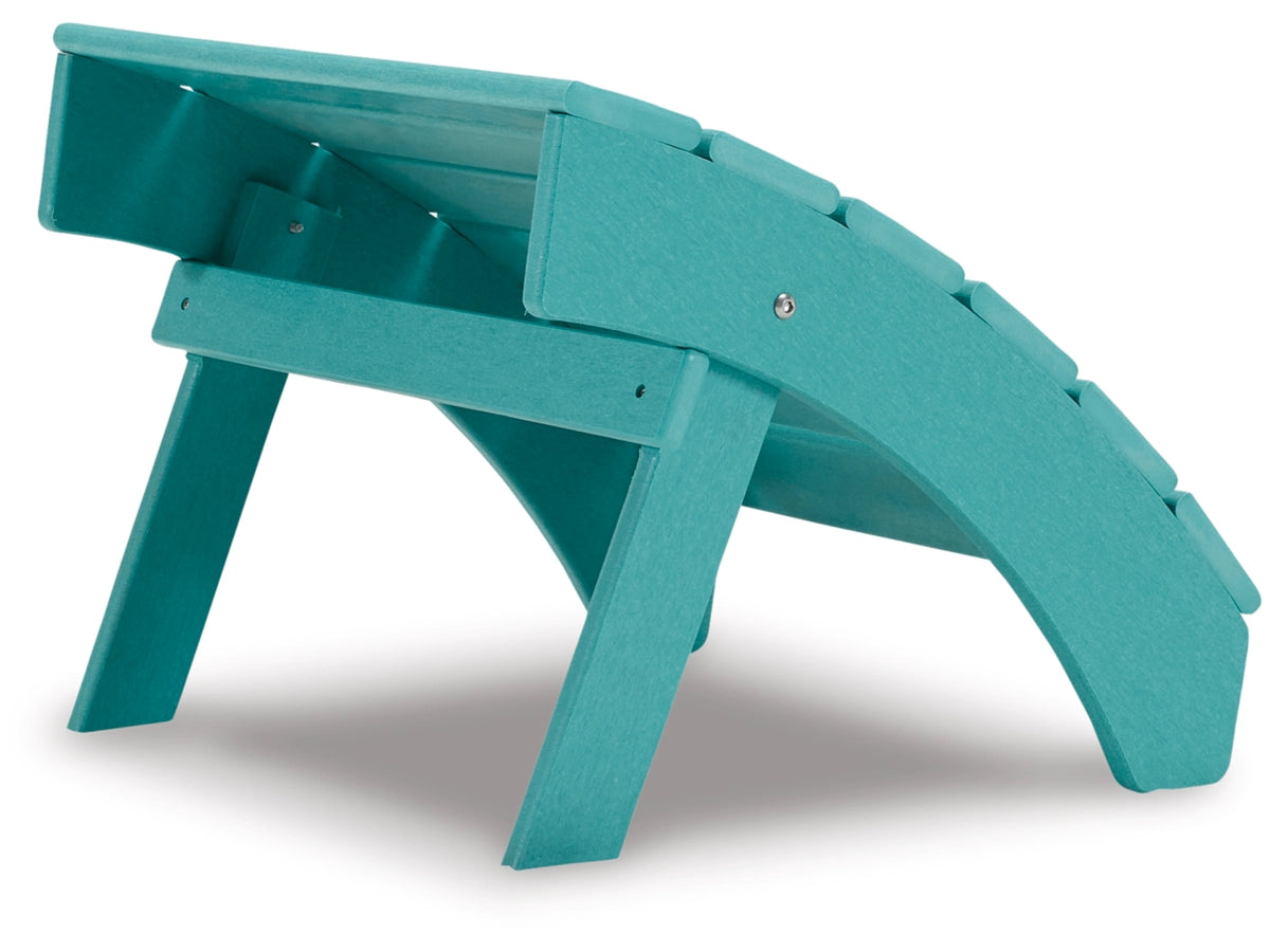 Ashley Express - Sundown Treasure Ottoman Turquoise