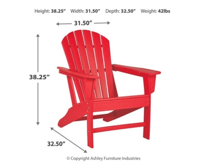 Ashley Express - Sundown Treasure Outdoor Adirondack Chair Red