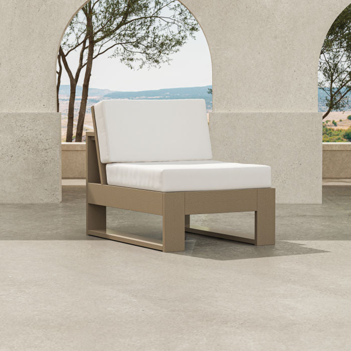 POLYWOOD LATITUDE MODULAR ARMLESS CHAIR FREE SHIPPING
