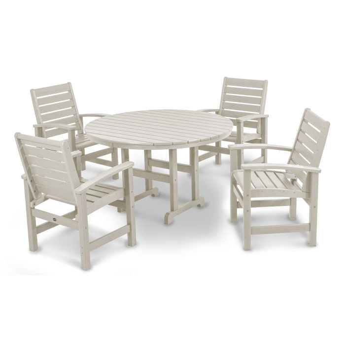 POLYWOOD Signature 5-Piece Round Farmhouse Dining Set FREE SHIPPING