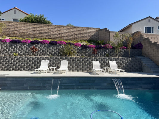 POLYWOOD Nautical 3-Piece Chaise Set FREE SHIIPING