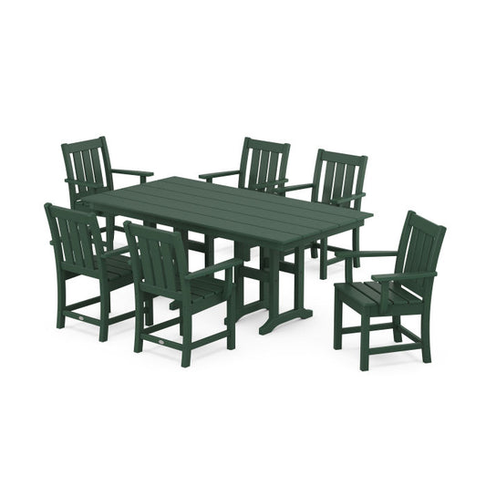 POLYWOOD - Oxford Arm Chair 7-Piece Farmhouse Dining Set - FREE SHIPPING