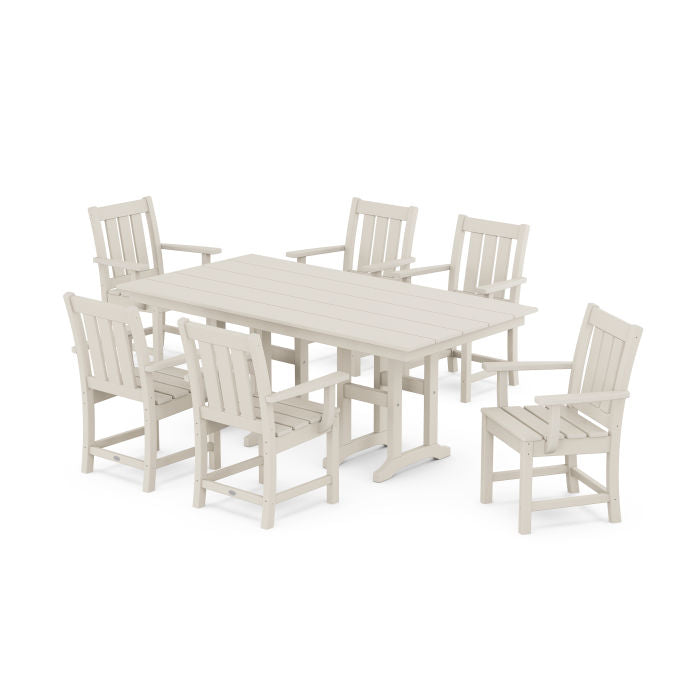 POLYWOOD Oxford Arm Chair 7-Piece Farmhouse Dining Set FREE SHIPPING