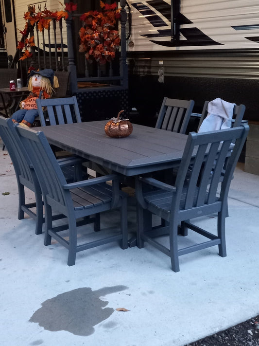 POLYWOOD Vineyard 7-Piece Arm Chair Dining Set FREE SHIPING