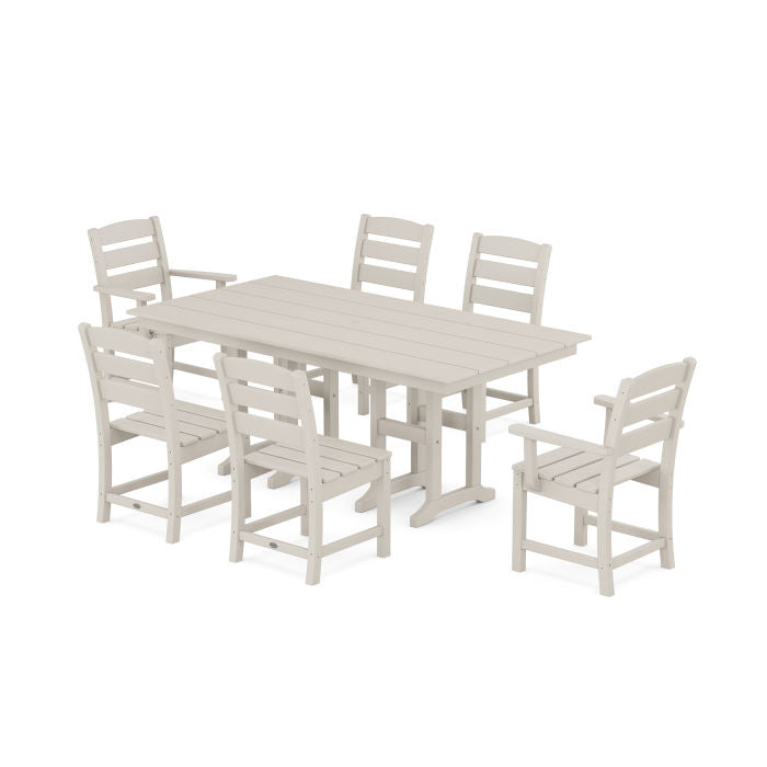 POLYWOOD Lakeside 7-Piece Farmhouse Dining Set FREE SHIPPING