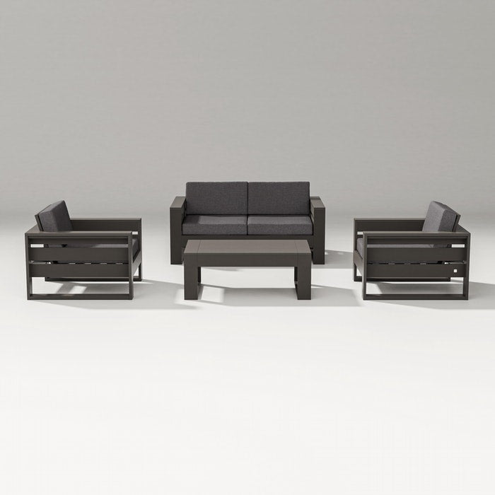 POLYWOOD LATITUDE 4-PIECE LOUNGE LOVESEAT SET FREE SHIPPING