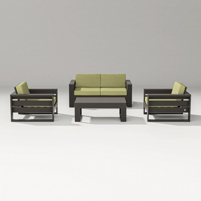 POLYWOOD LATITUDE 4-PIECE LOUNGE LOVESEAT SET FREE SHIPPING