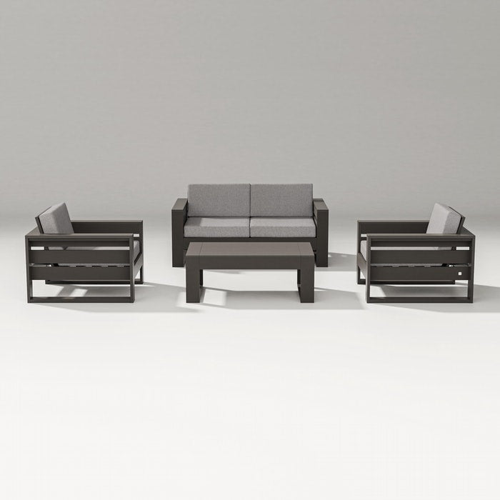 POLYWOOD LATITUDE 4-PIECE LOUNGE LOVESEAT SET FREE SHIPPING