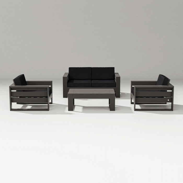 POLYWOOD LATITUDE 4-PIECE LOUNGE LOVESEAT SET FREE SHIPPING