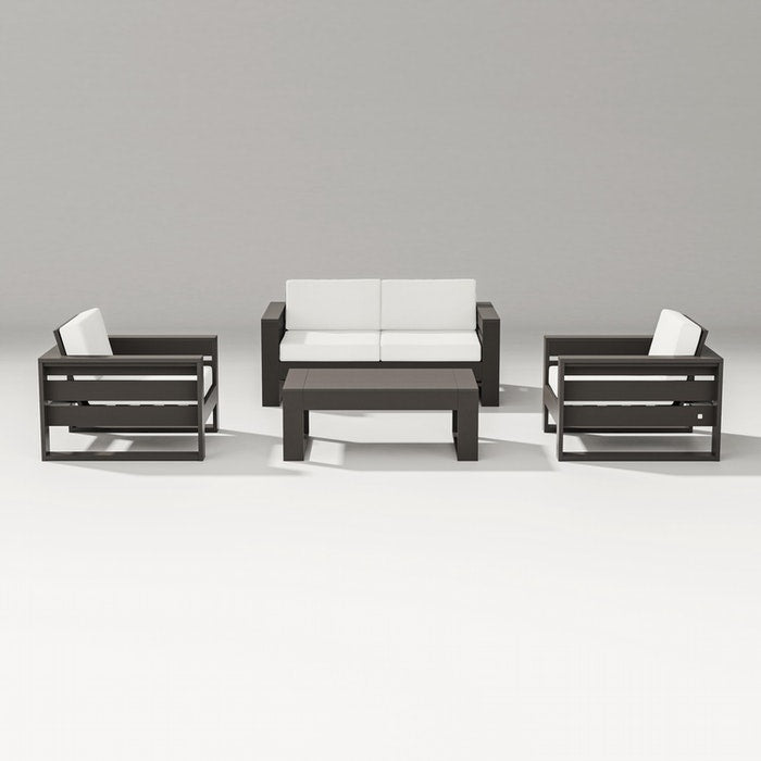 POLYWOOD LATITUDE 4-PIECE LOUNGE LOVESEAT SET FREE SHIPPING