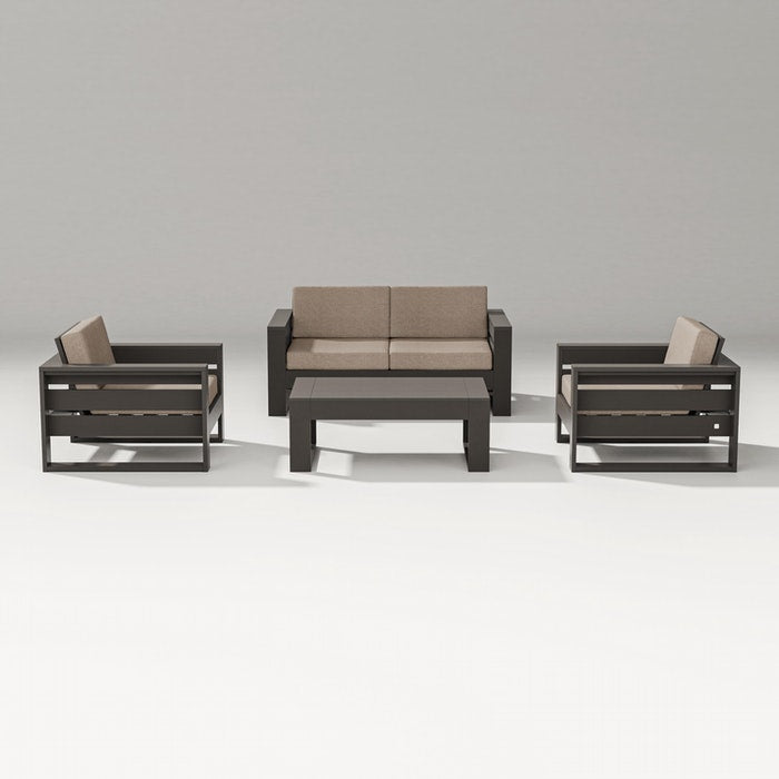 POLYWOOD LATITUDE 4-PIECE LOUNGE LOVESEAT SET FREE SHIPPING