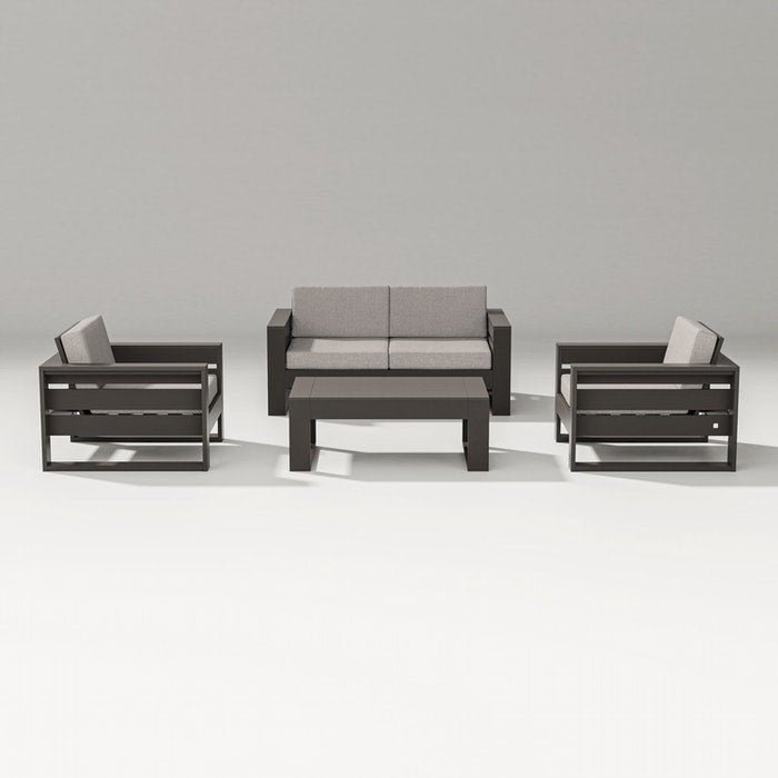 POLYWOOD LATITUDE 4-PIECE LOUNGE LOVESEAT SET FREE SHIPPING