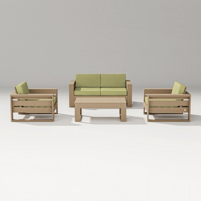 POLYWOOD LATITUDE 4-PIECE LOUNGE LOVESEAT SET FREE SHIPPING