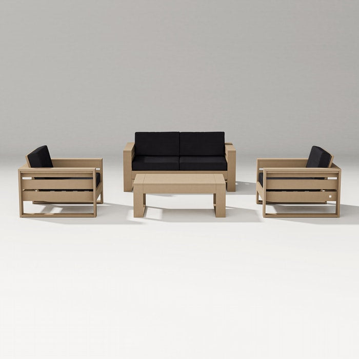 POLYWOOD LATITUDE 4-PIECE LOUNGE LOVESEAT SET FREE SHIPPING