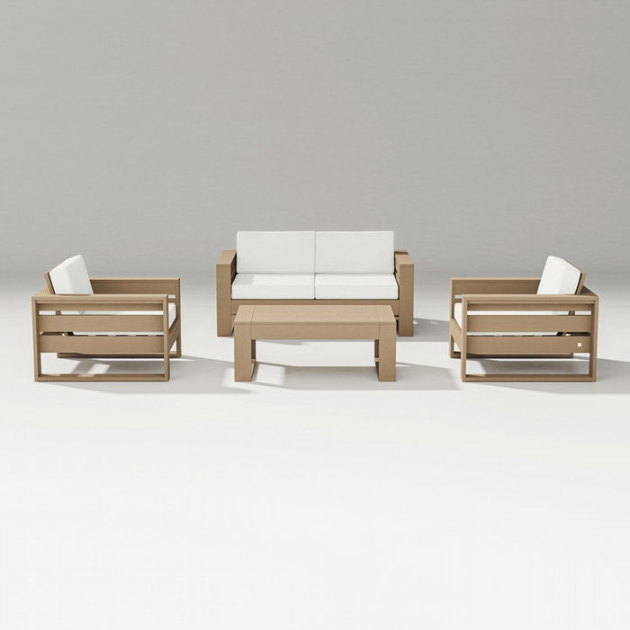 POLYWOOD LATITUDE 4-PIECE LOUNGE LOVESEAT SET FREE SHIPPING