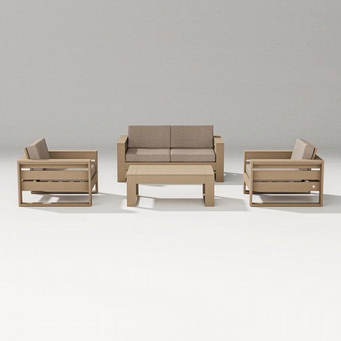 POLYWOOD LATITUDE 4-PIECE LOUNGE LOVESEAT SET FREE SHIPPING