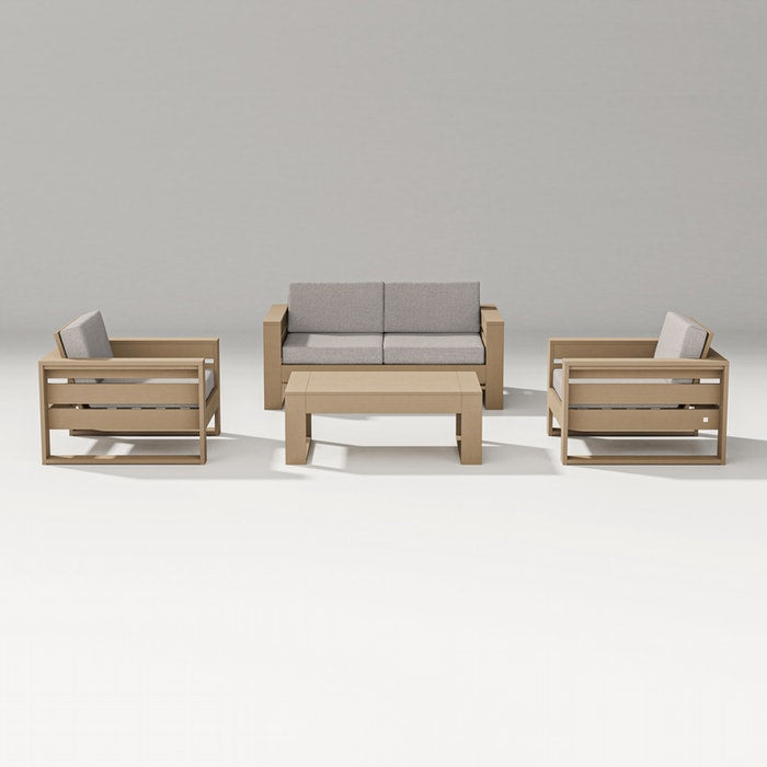POLYWOOD LATITUDE 4-PIECE LOUNGE LOVESEAT SET FREE SHIPPING