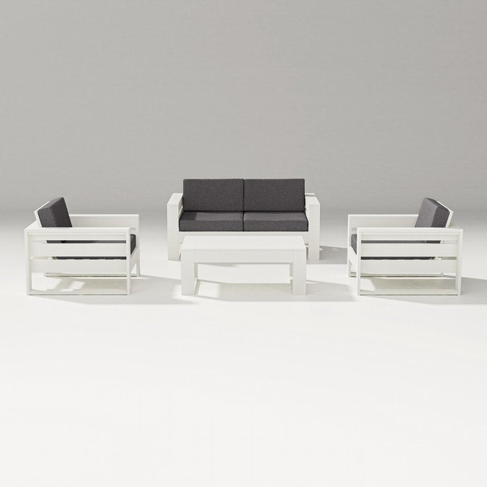 POLYWOOD LATITUDE 4-PIECE LOUNGE LOVESEAT SET FREE SHIPPING