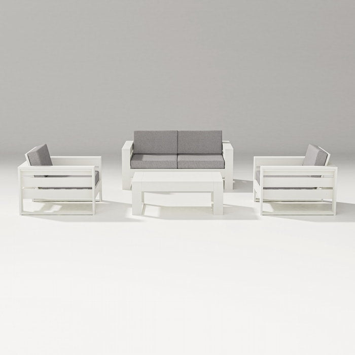 POLYWOOD LATITUDE 4-PIECE LOUNGE LOVESEAT SET FREE SHIPPING
