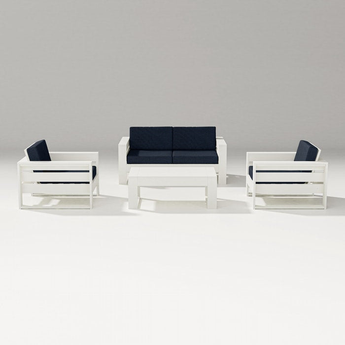 POLYWOOD LATITUDE 4-PIECE LOUNGE LOVESEAT SET FREE SHIPPING
