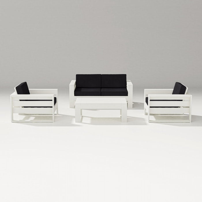 POLYWOOD LATITUDE 4-PIECE LOUNGE LOVESEAT SET FREE SHIPPING