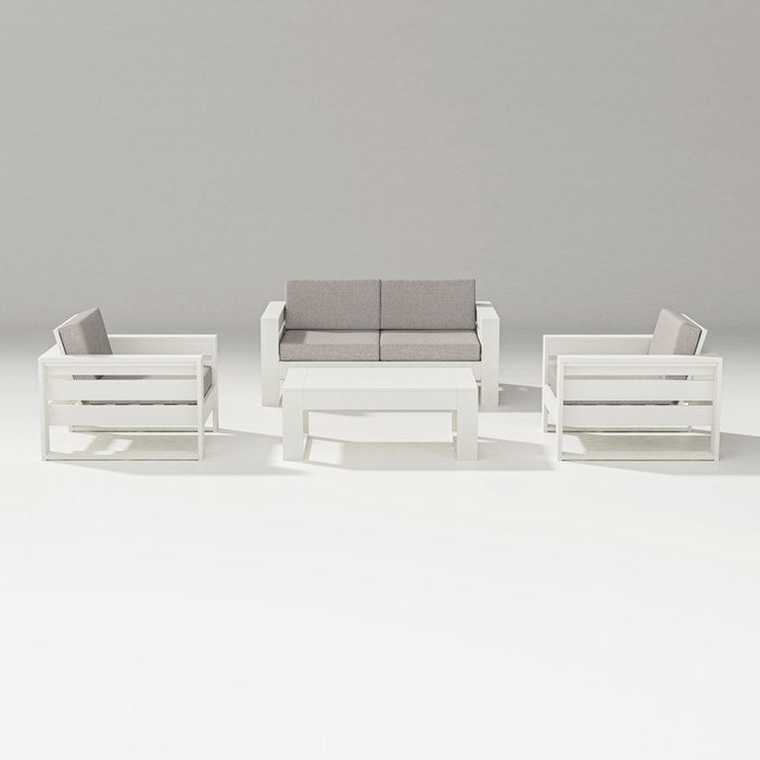 POLYWOOD LATITUDE 4-PIECE LOUNGE LOVESEAT SET FREE SHIPPING