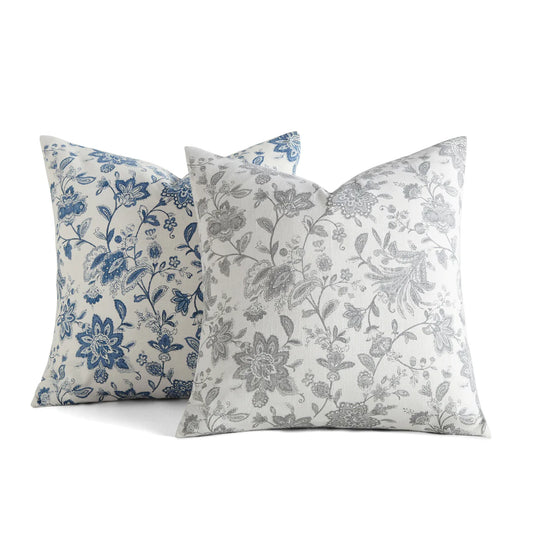 Jacobean Elegant Cotton Decor Throw Pillow Cover