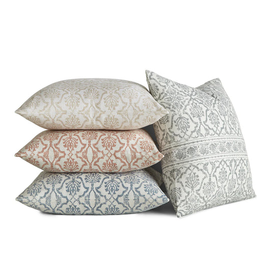 Antique Floral Elegant Cotton Decor Throw Pillow Cover