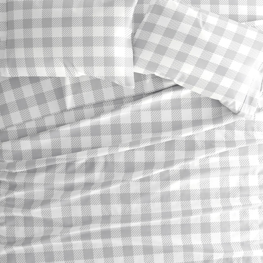 Country Plaid 4-Piece Patterned Sheet Set