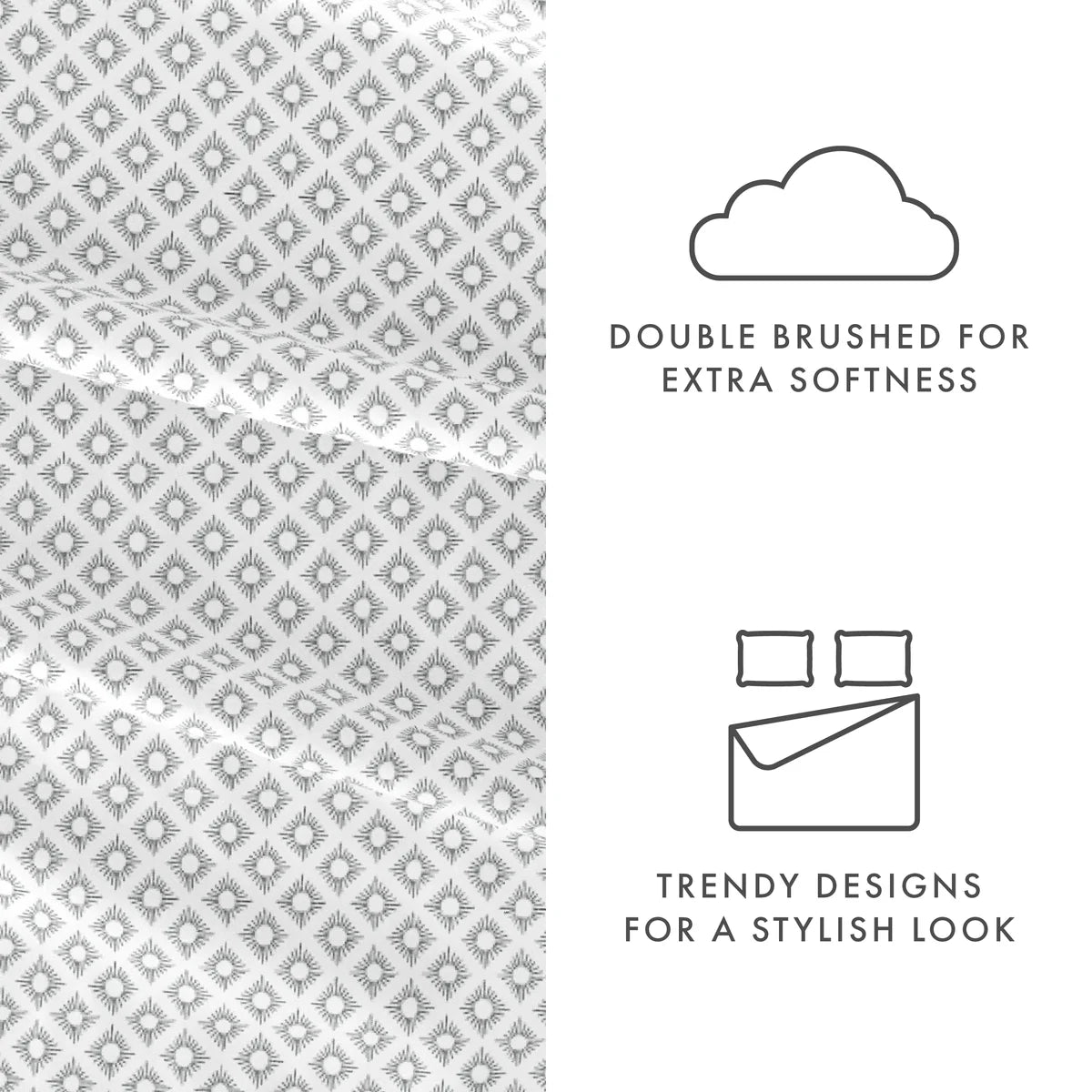 Polaris 4-Piece Patterned Sheet Set