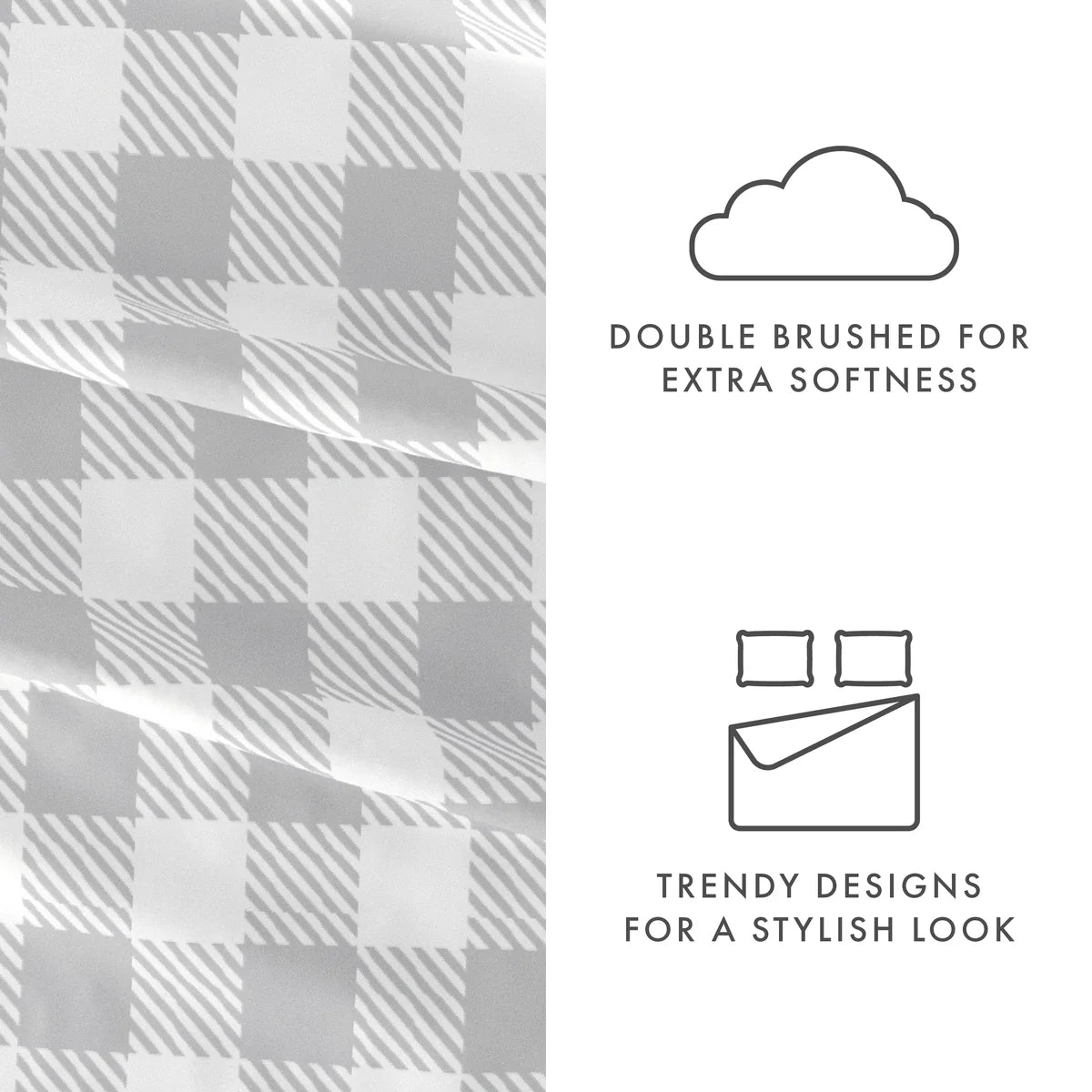 Country Plaid 4-Piece Patterned Sheet Set
